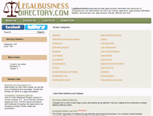 Tablet Screenshot of legalbusinessdirectory.com